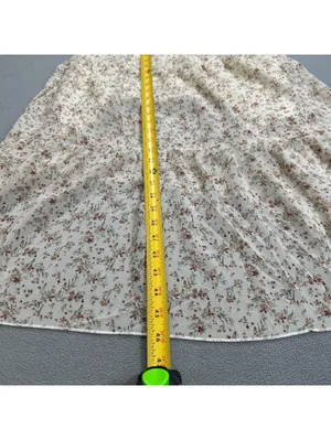 S.DEER Floral Smocked Maxi Dress Women’s Small NWT Cream Cottagecore Ruffle thumbnail 4