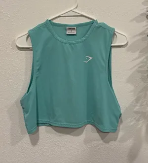 Blue Gymshark Top Crop thumbnail 1