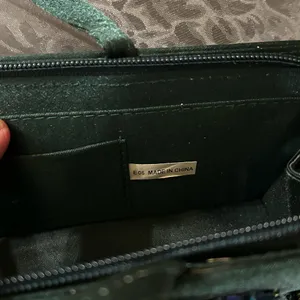Savanna Green Sequin formal Clutch thumbnail 5