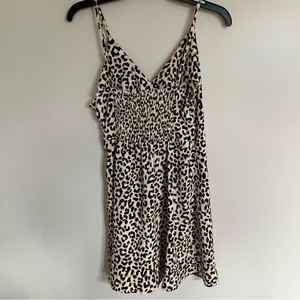 Women's Love Tree Leopard Print Strappy Sleeve Summer Slip Dress Size Large‎ thumbnail 16