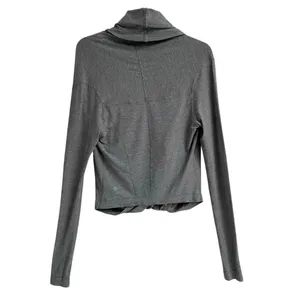 Lululemon Iconic Wrap Womens 6 Yoga heathered gray loose‎ fit workout dance thumbnail 4