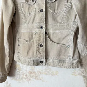 Vintage 90s y2k Forever 21 tan corduroy western yoke fairycore cargo jacket S thumbnail 8