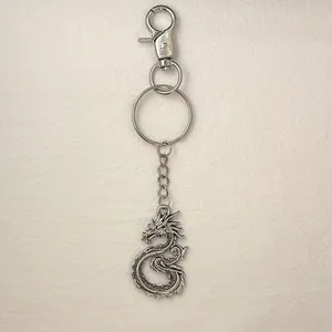 Dragon Keychain Charm for Men Women Car Keychain Key Ring Bag Charm Streetwear thumbnail 2