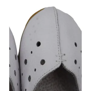 Unbranded Mary Jane Flats Women 39 White Good Perforated Leather Low Wedge Strap thumbnail 8