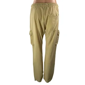 NEW Forever 21 Men's Khaki Tan Multi Zip Pocket Utility Cargo Jogger Pants Sz L thumbnail 3