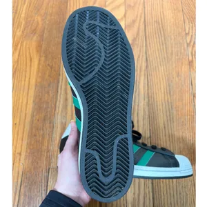 Adidas Superstar x Abby Dahlkemper Sneakers Shoes Black‎ Green Size 7.5 thumbnail 9