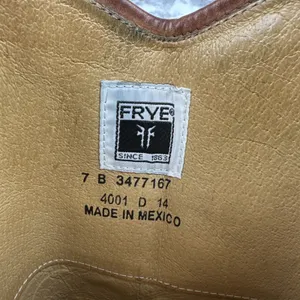 FRYE Womens Vintage Melissa Button Tall Riding Boots Size 7 Brown Cognac Leather thumbnail 9