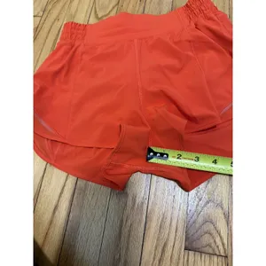 Lululemon Hotty Hot‎ High-Rise Lined Short 2.5" in Orange/Red Size 6 thumbnail 6
