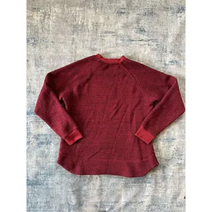 Columbia Marsala Red Houndstooth Chillin Pullover Sweater Large thumbnail 2