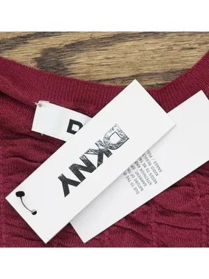 DKNY Womens Superfine Textured Lightweight Top P52SAW83 Beet Red XL thumbnail 5
