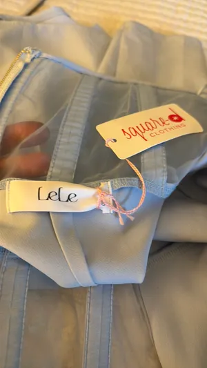 Lele dress strapless s Blue thumbnail 4