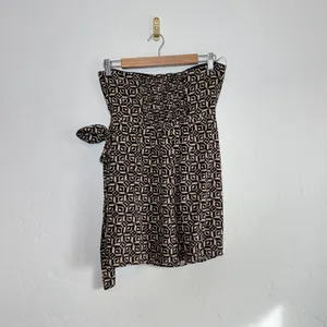 Urban Outfitters | OU Juliette Geo Wrap Strapless Mini Dress, Black | Medium‎ thumbnail 5