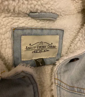 Ashley-Vintage Charm Sherpa Lined Jean Jacket thumbnail 2