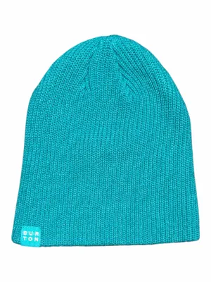 Burton Teal Turquoise Ribbed Knit Beanie One Size Slouch Snowboard Winter Hat thumbnail 3