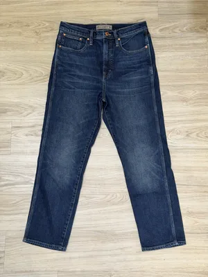 J Crew Point Sur Shoreditch High Rise Straight Jeans Dark Wash 90s Minimalist thumbnail 1