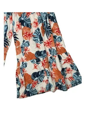 Roxy ✿ Saturated Floral Print Wide Leg Beach Pants ✿ Red White + Blue ✿ Small thumbnail 8