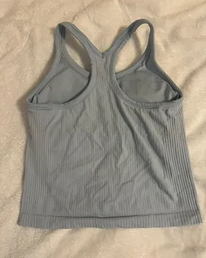 Racer Back Tank Top Blue thumbnail 2