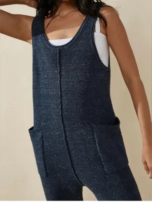 FP Beach Hailee Cropped Leg Sleeveless Textured Sweater Jumpsuit thumbnail 9