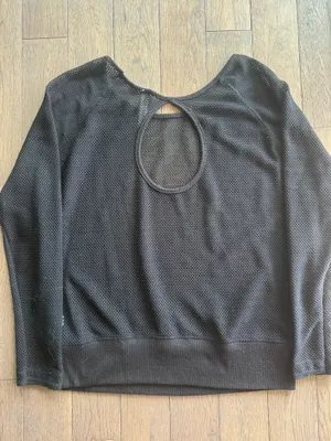 Femme First black top, pool cover up, medium thumbnail 3