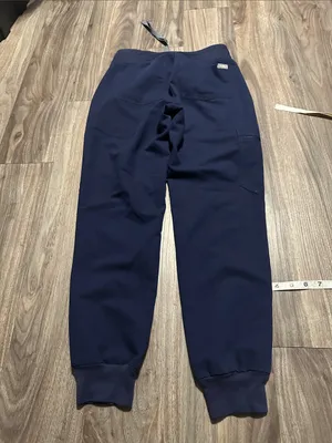 Figs Navy Jogger Scrub Pants with Gray Drawstring thumbnail 9