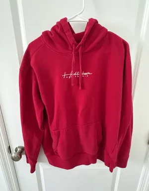 Hollister Must-Have Collection Red Hoodie Size M thumbnail 1