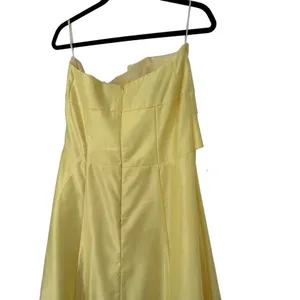 Vintage Jessica McClintock Gunne Sax Women 15 Yellow Strapless Beaded Gown Prom thumbnail 9