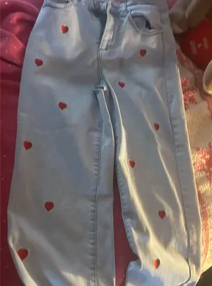 Pink Lily Red Heart Jeans  thumbnail 1