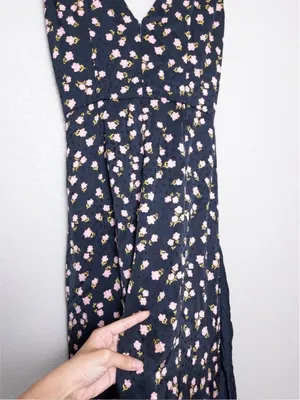Self Portrait Twisted Ruffle Floral Jacquard Dress 10 Maxi Satin Twill Slit thumbnail 11
