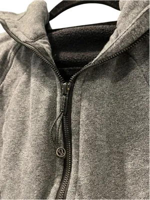 Lululemon Scuba Full Zip Hoodie Classic Fit Heathered Gray Jacket Size 4 Stretch thumbnail 3