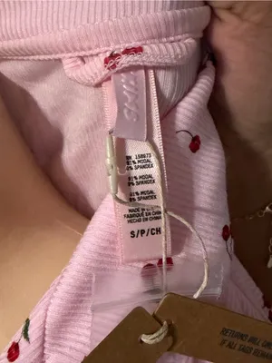 SKIMS Women’s Pink Cherry-Print Long Sleeve Pajama Top thumbnail 5