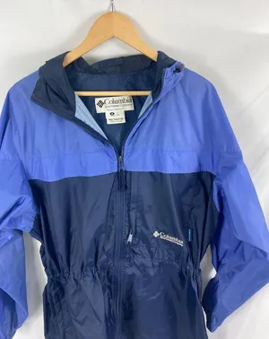 Columbia Zip Up Hooded Windbreaker Packable Rain Jacket Size Medium thumbnail 4