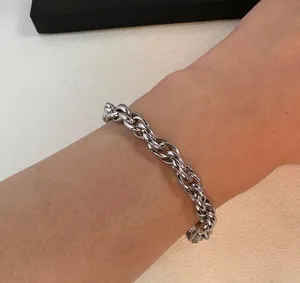 Twist Link Chain Bracelet for Men Women,Streetwear Punk Hip Hop Unisex Style thumbnail 6
