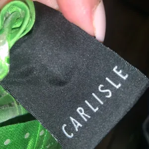 Rare silk Carlisle green zip jacket $200 6 beautiful designer spring evening thumbnail 5
