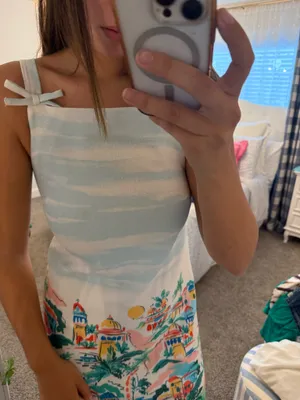 Mini dress Blue Size 8 thumbnail 4