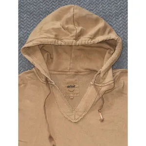 Aerie Wonder V Neck Distressed Oversized Hoodie‎ Sweatshirt Women's Size M thumbnail 3