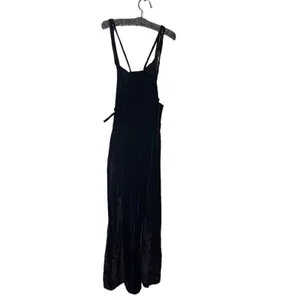 NWOT Free People 90’s Forever Overalls‎ in Black SZ XL thumbnail 6