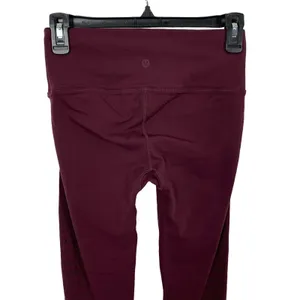 Lululemon Maroon 7/8‎ High Rise Leggings 6 Athleisure Workout Yoga thumbnail 6