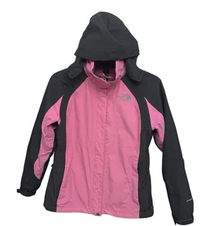 The North Face Womens Pink HyVent snow‎ Ski Jacket Hooded Waterproof 3in1 Large thumbnail 1