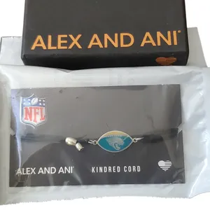 Alex and Ani Teal and Silver Jacksonville Jaguars Bracelet thumbnail 4