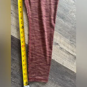 Athleta Transcend Textured Leggings Women's Textured 7/8 Rust Workout Large‎ thumbnail 5