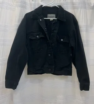Vintage Black Denim Jacket thumbnail 1