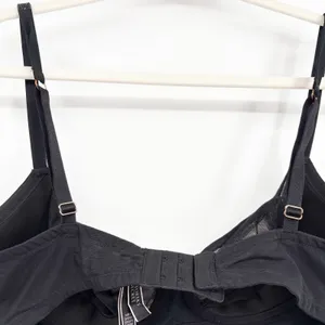 Victoria's Secret Women‎ Black White Bow Rhinestone Glam Satin Babydoll Top XL thumbnail 8