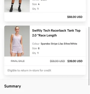 Lululemon Swiftly Tank thumbnail 4