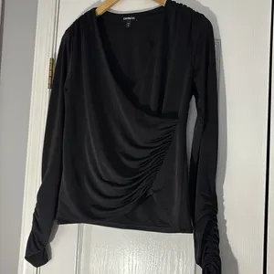 NWOT Faux wrap style top thumbnail 2
