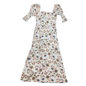Audrey Parks x Francescas size small floral ivory midi dress cottage romantic bo thumbnail 2