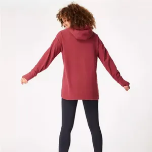 Sweaty Betty After Class Hoodie Women Rose Pink Excellent‎ Funnel Neck Thumbhole thumbnail 3