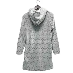 Disney Mickey Mouse Fleece Hoodie Dress Lounge Cozy Blanket Grey Woman's Size M thumbnail 5