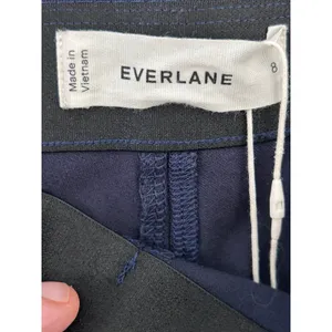 Everlane The Bi-Stretch Work Pant Womens 8 Side Zip Slim Leg Navy Blue Ankle New thumbnail 5