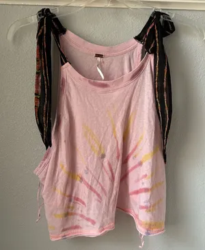 Free People crop tank tie dye thumbnail 1