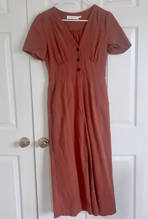 ASTR the Label Linen Jumpsuit thumbnail 1